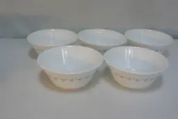 Corelle Dinnerware Boutique Evening Lattice 21.5 oz Soup Cereal Bowls Set-5 RARE