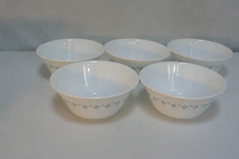 Corelle Dinnerware Boutique Evening Lattice 21.5 oz Soup Cereal Bowls Set-5 RARE