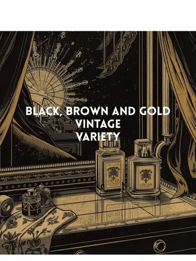 Vintage Variety- Brown,Black And Gold Item 