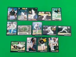 Score 1994 MLB Oakland Athletics Lot of 14 Different Trading Cards