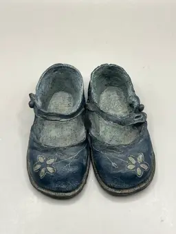 Vintage Pottery/Resin Miniature Shoes 4”