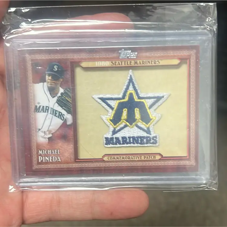2011 Topps Update Michael Pineda Commemorative Patch Throwback