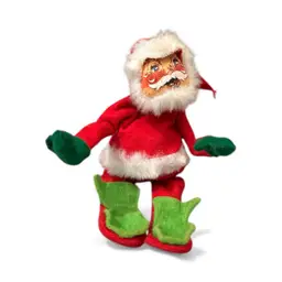 Vintage Annalee Santa With Green Boots