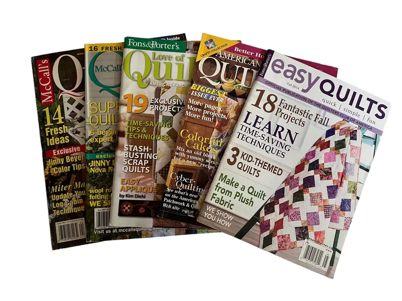 Quilting Magazines- McCalls, Easy Quilts, American Patchwork & Quilting, Love of Quilting, American Homes and Gardens