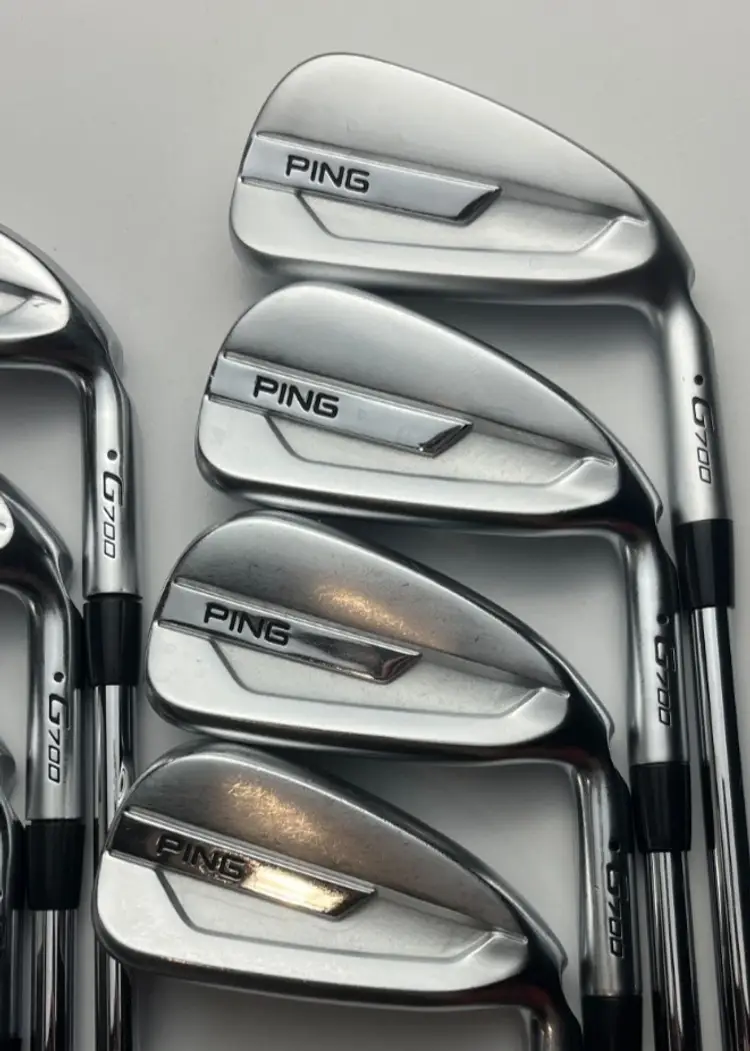 Ping G700 Black Dot Irons 4-PW - Ping AWT 2.0 Regular Flex +0.5" - Good