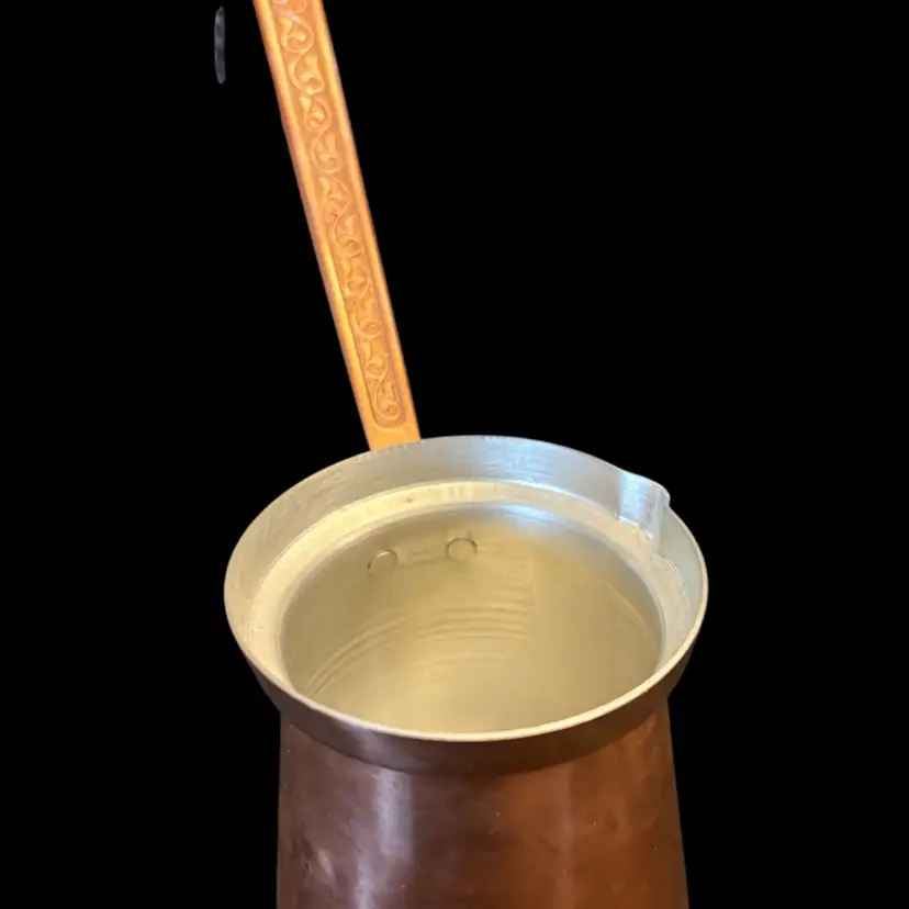 Ibrik Turkish Coffee Maker Copper Dipper Ladle Sauce Pot Warmer Butter