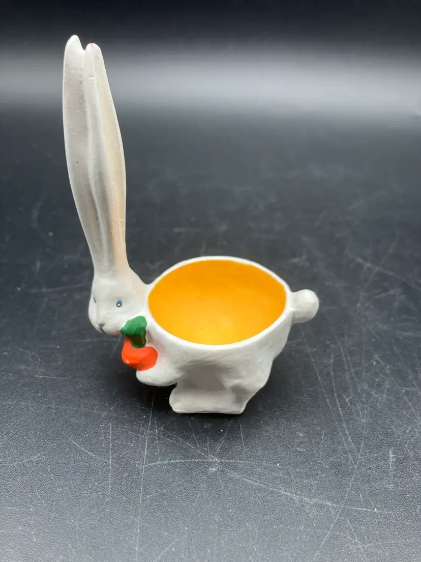 BIN - Dept 56 Vintage Long Eared Bunny Egg Cup
