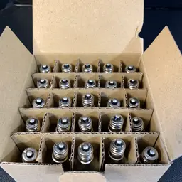 25-Clear Flame C-7 Bulbs