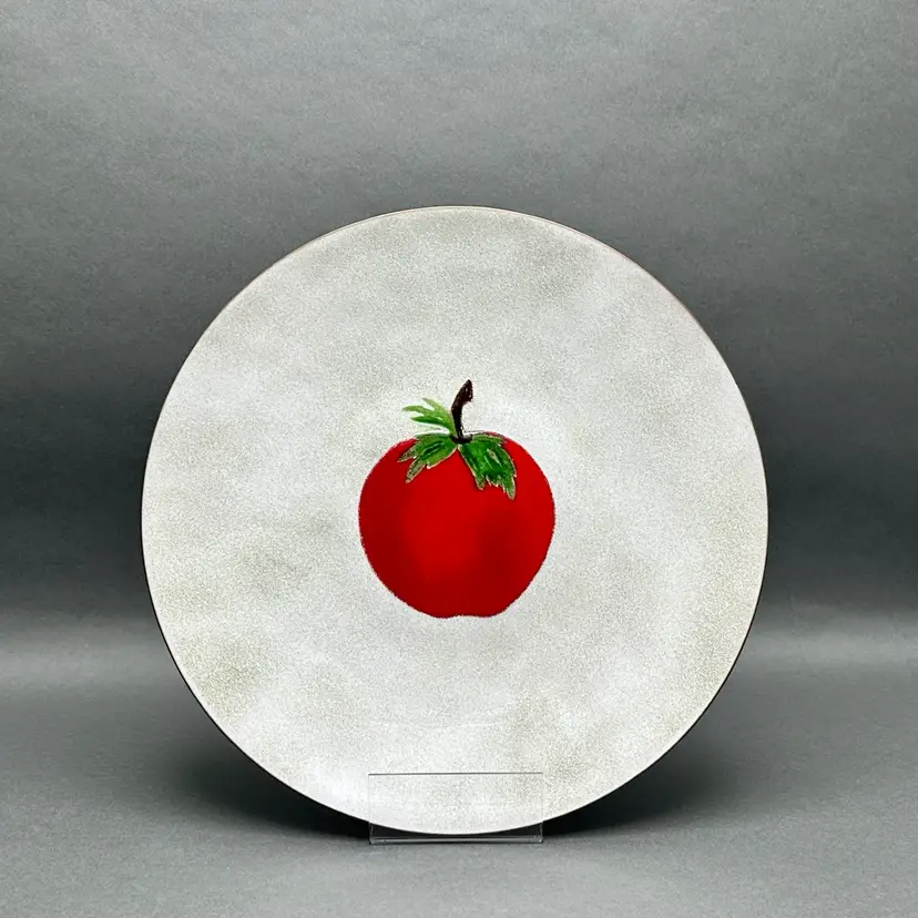 Vintage New York City “The Big Apple” Enameled Copper Plate, January, 1977