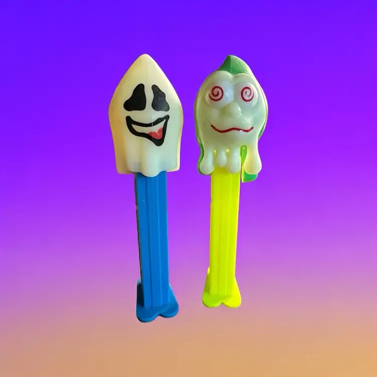 Vintage Halloween Ghost And Monster Pez Dispensers Circa 1998