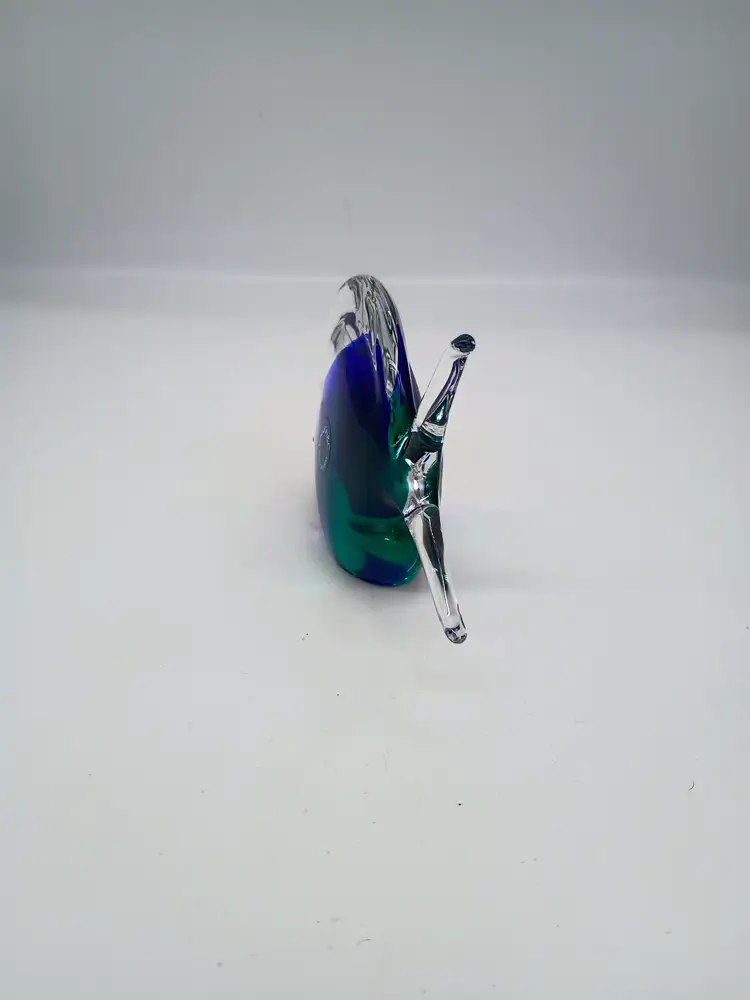 V Nasson Murano Art Glass Fish Figurine Paperweight with label