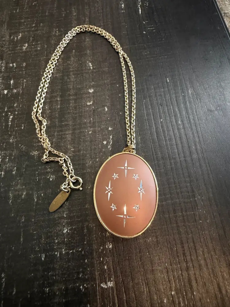 Vintage Whiting & Davis Pendant Necklace