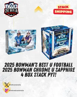 Washington/USC - ZB 25647: 2025 Bowman’s Best U & 2025 Bowman Chrome U Sapphire 4 Box Stack PYT 2  (Rips 12/5)