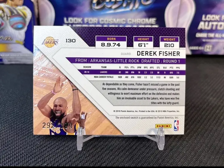 2010-11 Panini Threads - Jerseys #130 Derek Fisher /399
