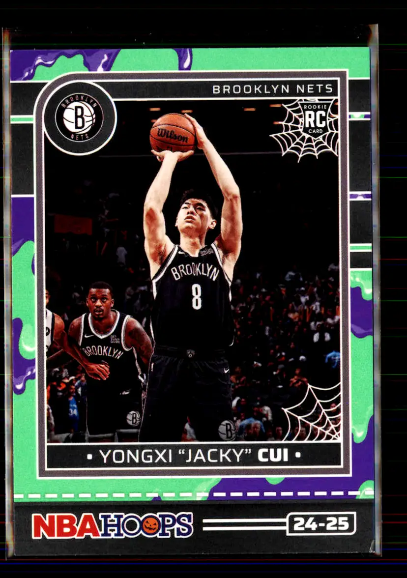Yongxi "Jacky" Cui 2024-25 Panini Haunted Hoops Slime #253 - (135) - Brooklyn Nets