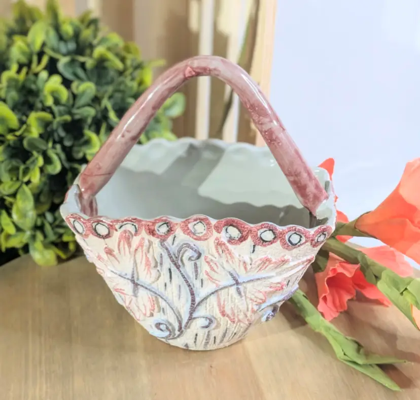 Italian Pottery Basket