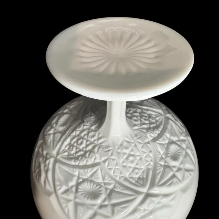 Milk Glass:  Pedestal Compote