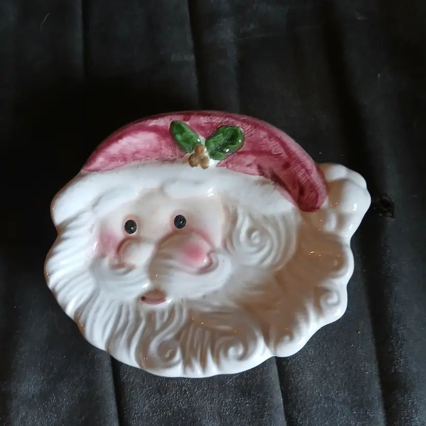 Vintage santa soap dish