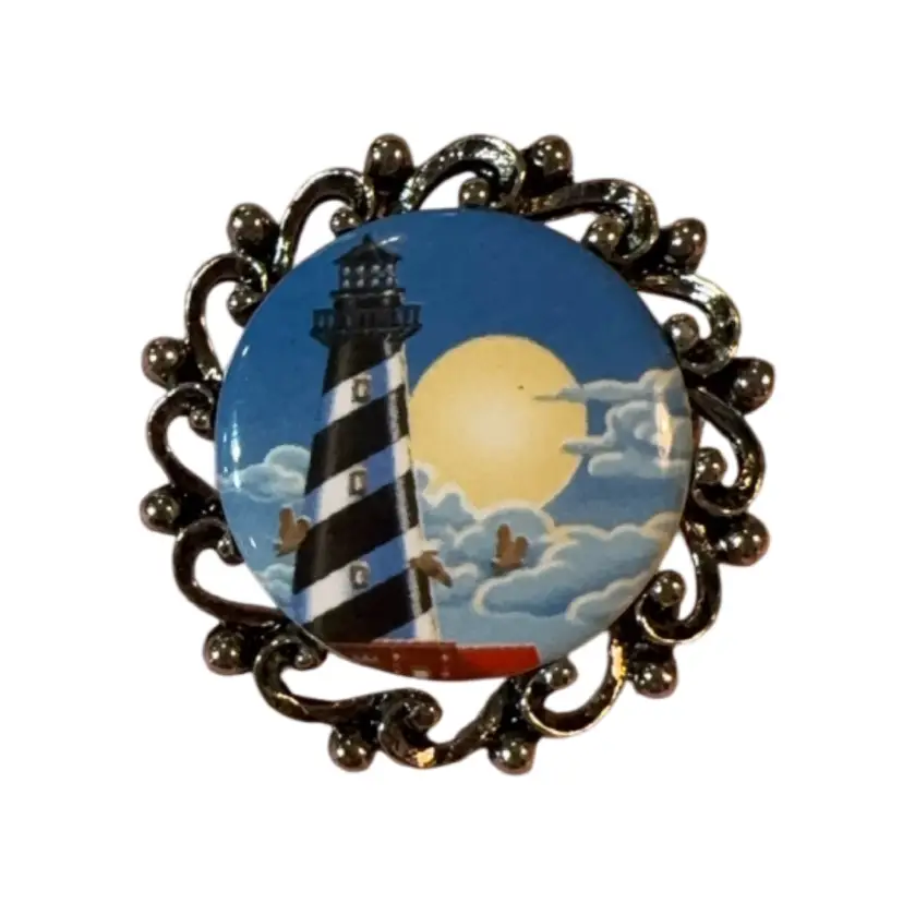 Lighthouse Brooch Or Pendant