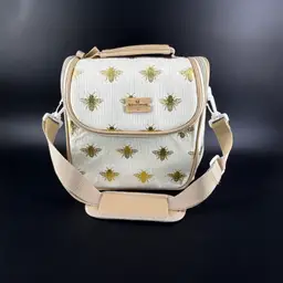 Natural Elements Women's Large Lunch Tote Bag Bees Insects Contemporary Living