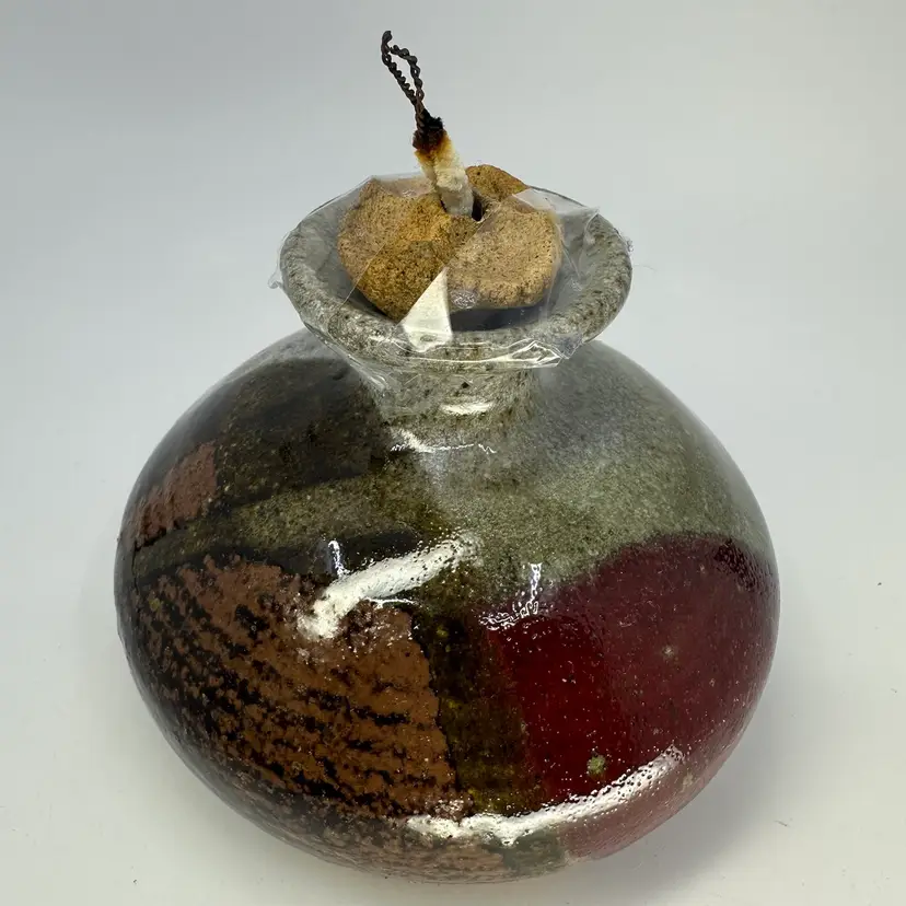 Oil Lamp Pottery /Bud Vase
