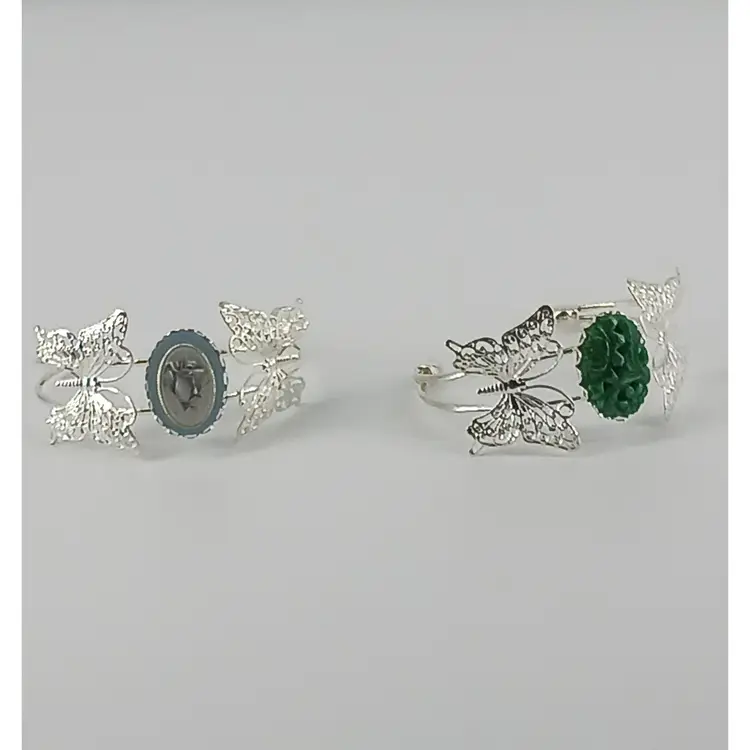 Two Handmade Cuff Bracelets