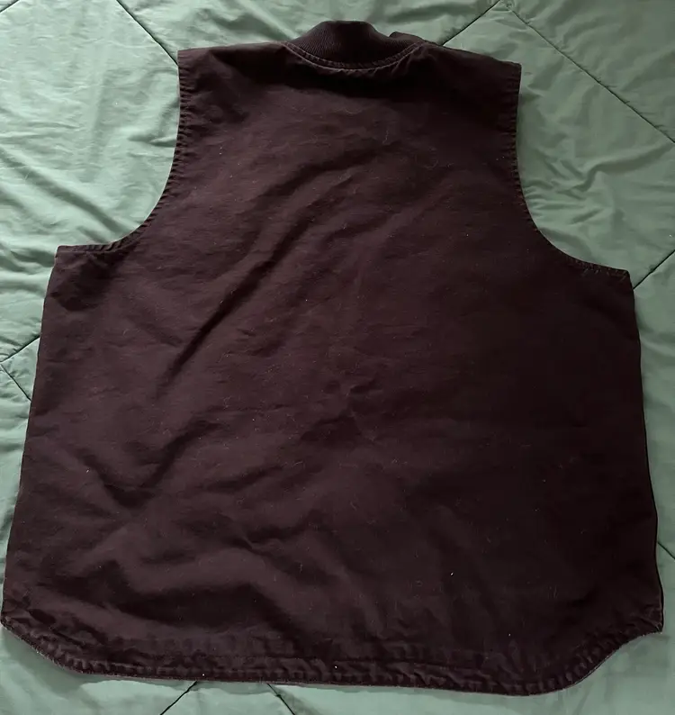 Carhartt 2XL Tall Loose Fit Quilted Vest 104395 BLK Large-Lower-Front Pockets