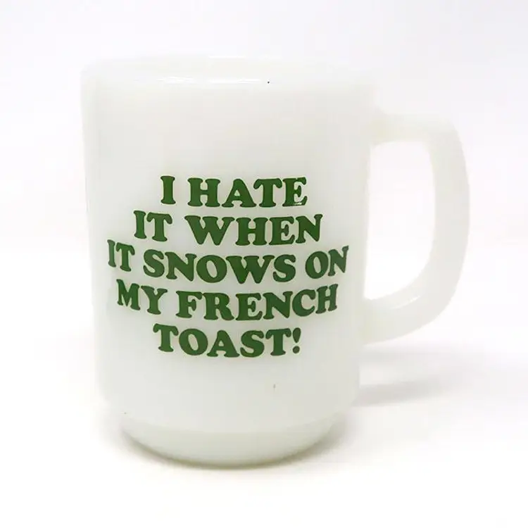 'I hate it when it snows on my French Toast!' Snoopy Mug - Peanuts