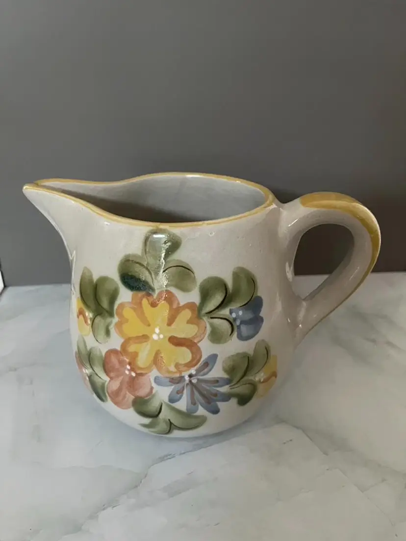 Louisville Country Flowers Stoneware Pitcher