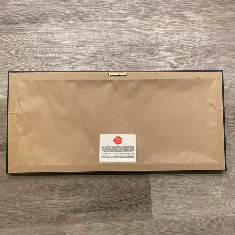 Hatch Show Print Nashville, TN Skyline 2017 Framed Letterpress Print 24”x11.5”