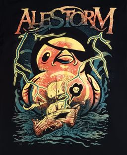 Alestorm Your Pirate Ship Can... Concert t-shirt heavy metal rubber duck