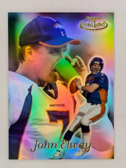 John Elway HOF 1999 Topps Gold Label Class 1 #99 Denver Broncos