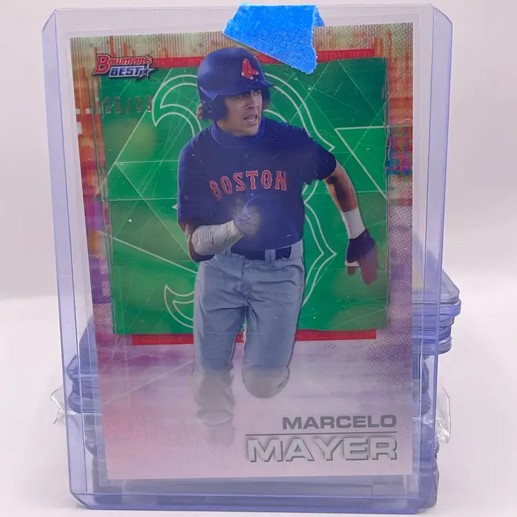 2021 Bowman’s Best Green /99 Marcelo Mayer Boston Red Soxs