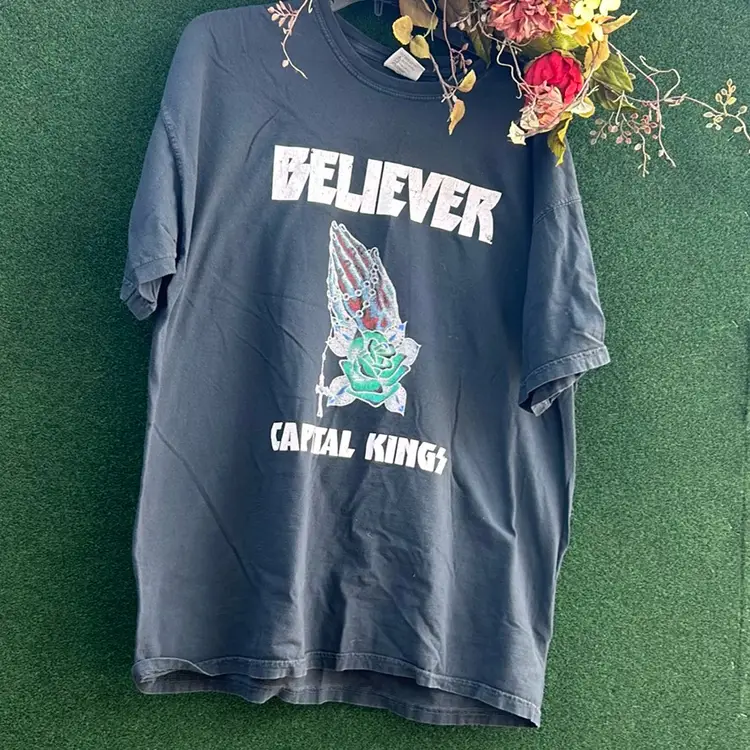 Believer Capital Kings Printed Black T-shirt