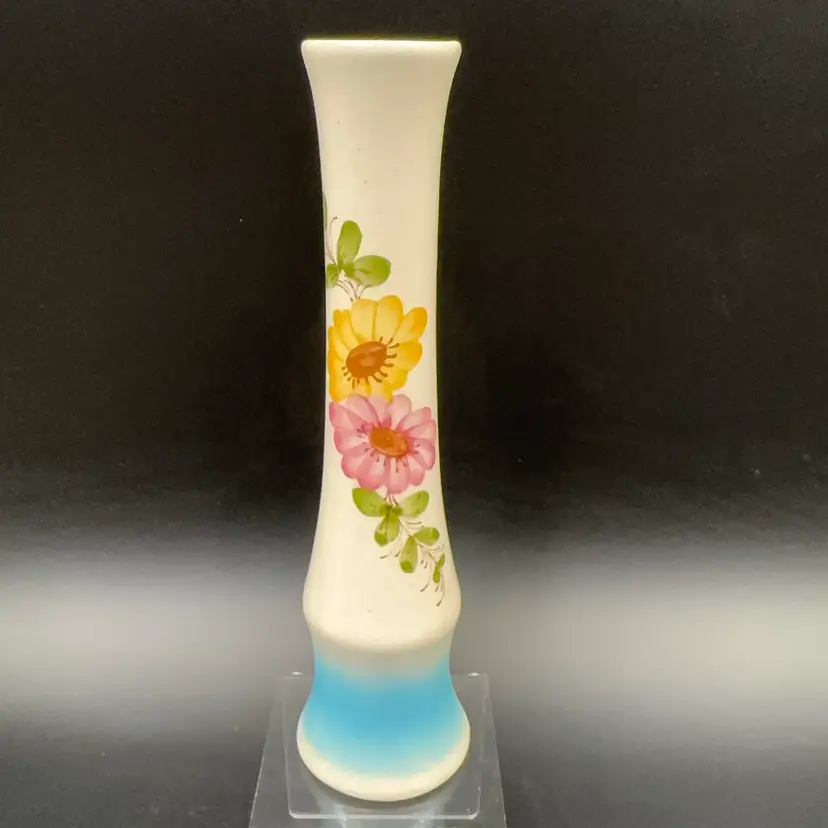 Vintage Hand Painted But Vase From Portugal