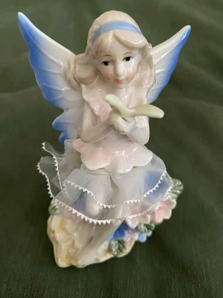 Vintage Fairy With Tulle Skirt And Butterflies