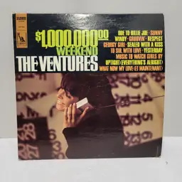 The VENTURES - $1,000,000.00 Weekend LP Vinyl - Liberty LST-8054 Untested