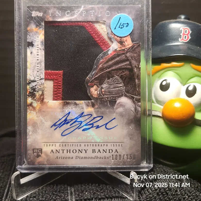 2018 Topps Inception Patch Auto - Anthony Banda Arizona Diamondbacks 100/150