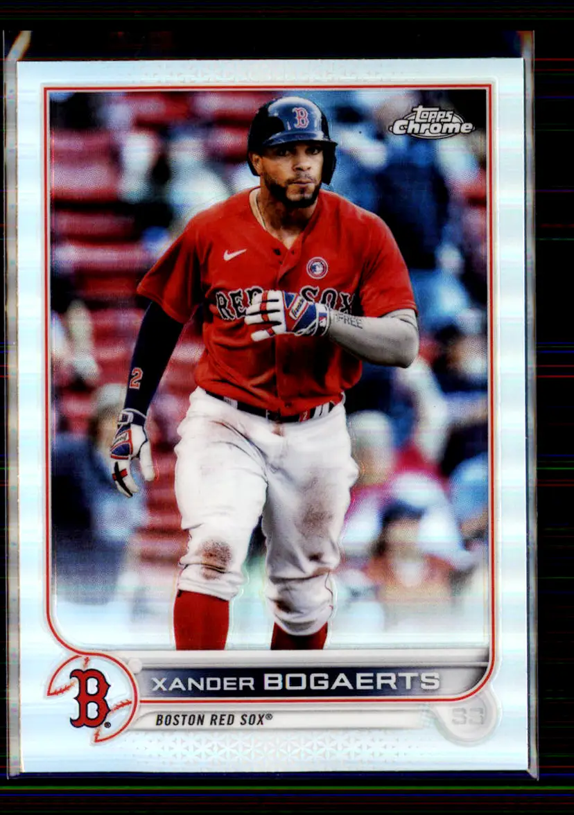 Xander Bogaerts 2022 Topps Chrome Refractor #55 - Boston Red Sox - (147-238)