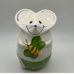 $5 SB! Mouse Cheese Shaker with a Bee Friend - Marked L. Gates 2000