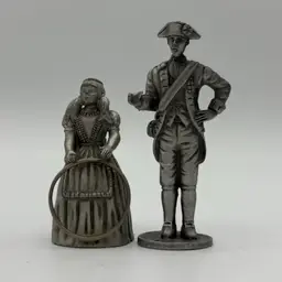 Miniature Pewter Colonial Figurines