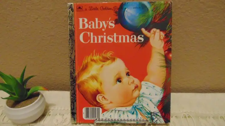 Darling Pre Owned Vintage " Babys first Christmas" Little Golden book Copyright 1959