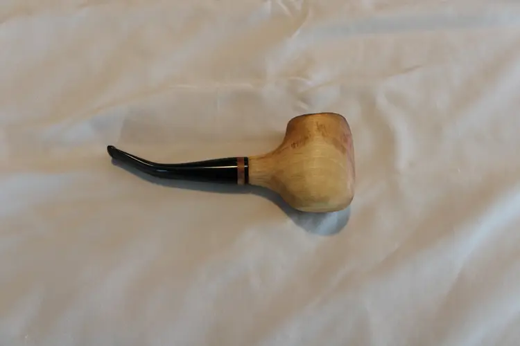 Hand Carved Hard Maple Tobacco Pipe