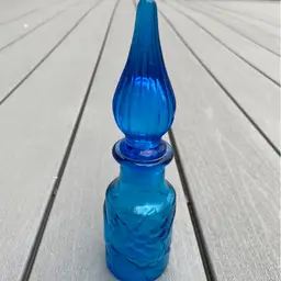 STUNNNG ROYAL BLUE EMPOLI GENIE BOTTLE WITH STOPPER