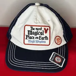 Disney Parks Junkfood Magic Kingdom Most Magical Place On Earth Trucker Hat Cap