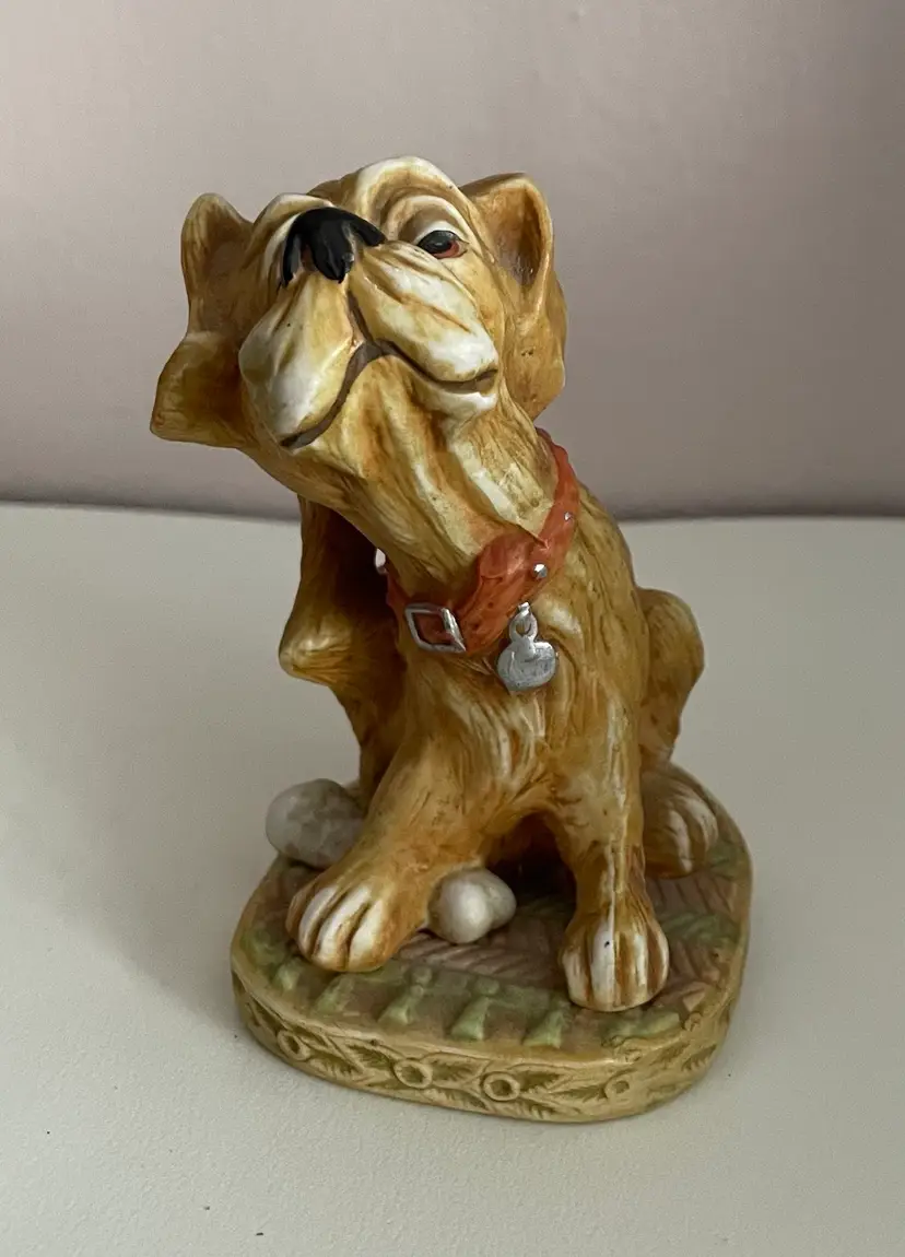 Lefton 1985 04971 Figurine Scratching Dog Adorable Terrier Whimsical