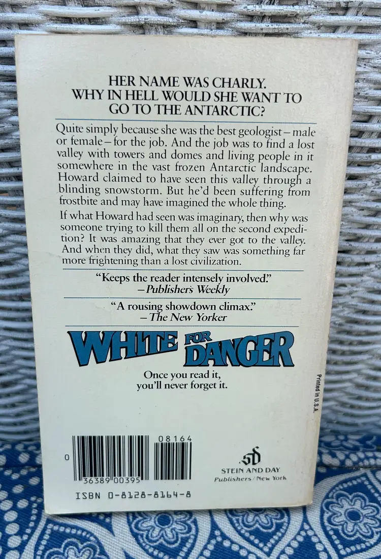 Vintage 'White for Danger' By David Stevens Paperback Book 1979 Stein & Day