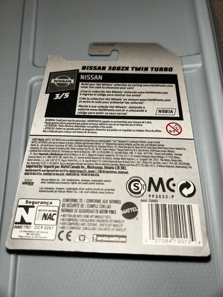 Nissan 300ZX Twin Turbo #110 White 2019 Hot Wheels JDM Japan
