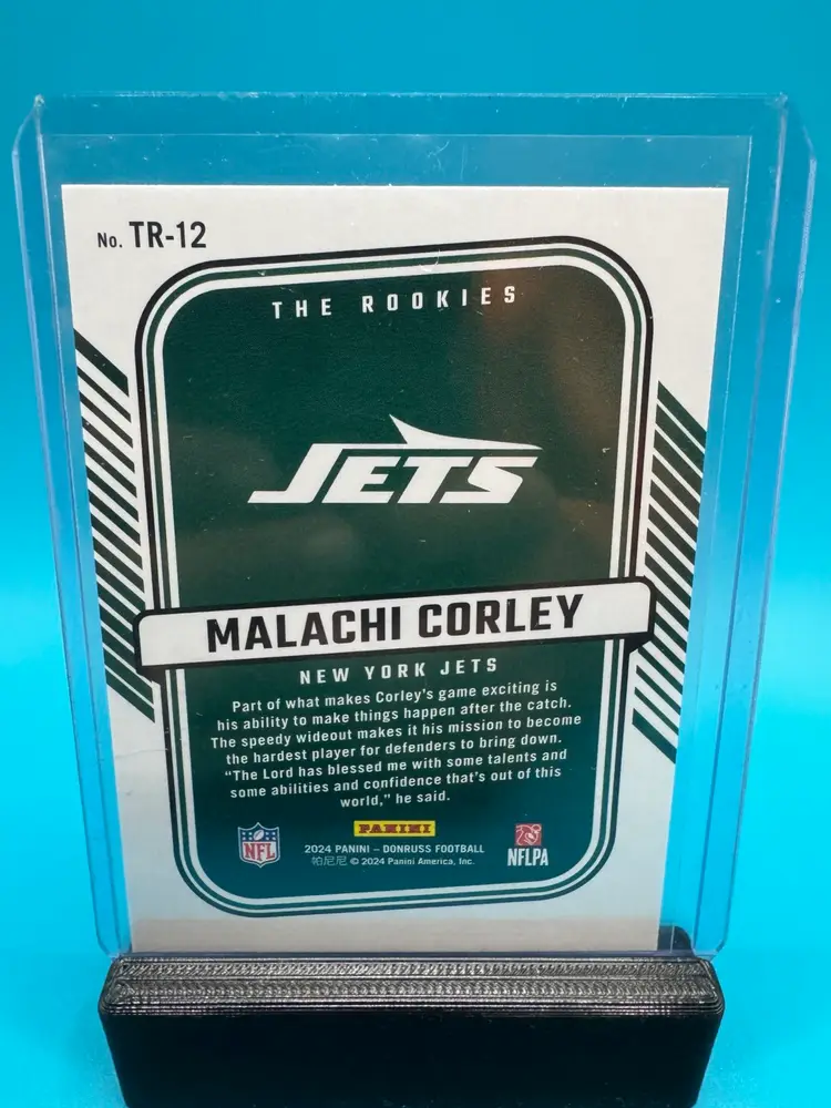 Malachi Corley Donruss The Rookies RC New York Jets