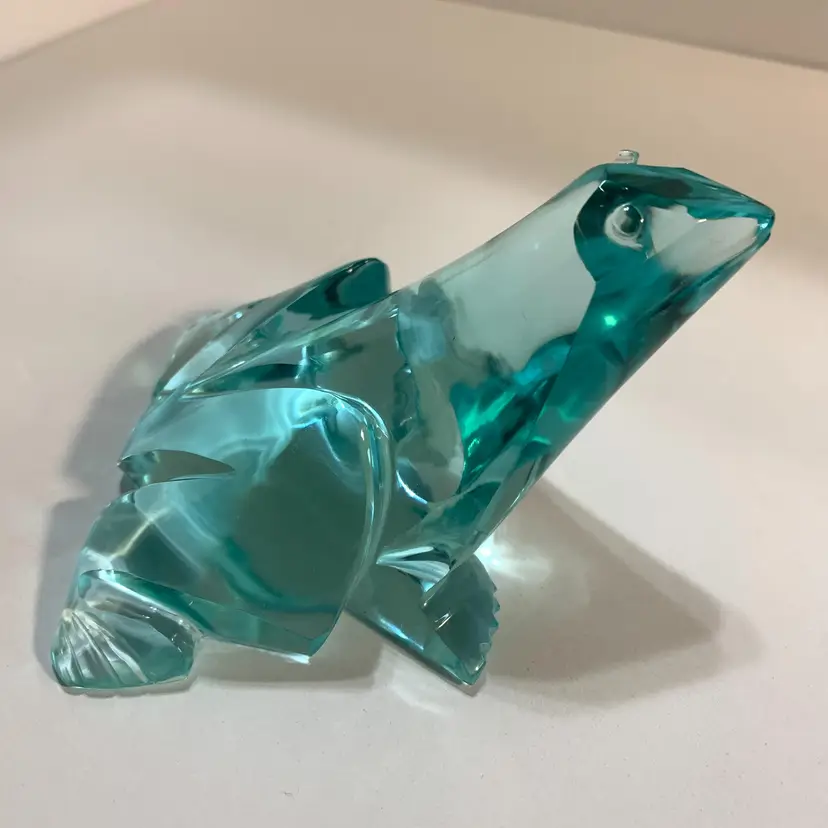 Aqua Frog Paperweight